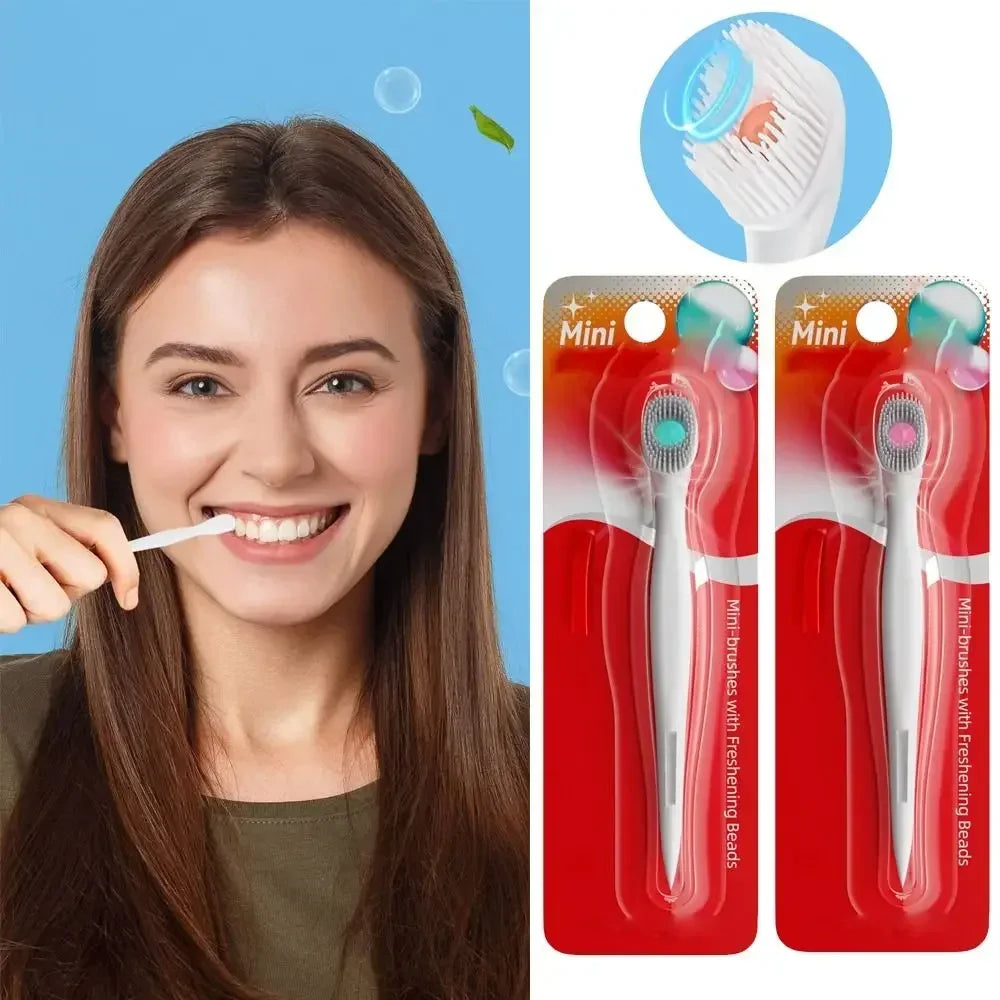 Mini brosse a dents de voyage 